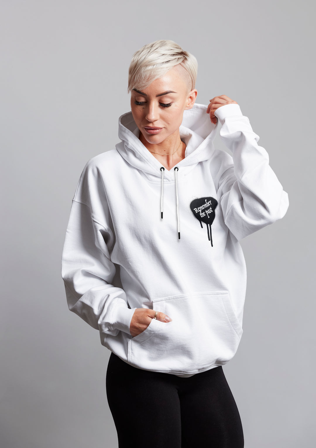 Remember the past 100% cotton Heavyweight hoodie