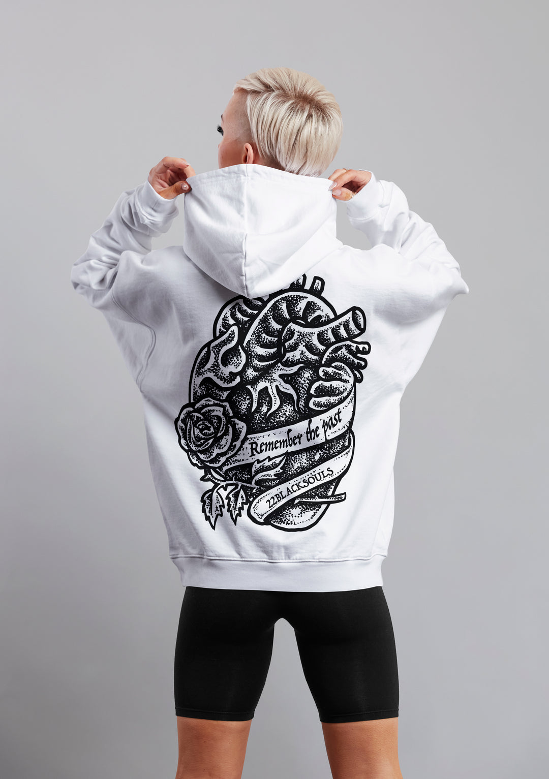Remember the past 100% cotton Heavyweight hoodie