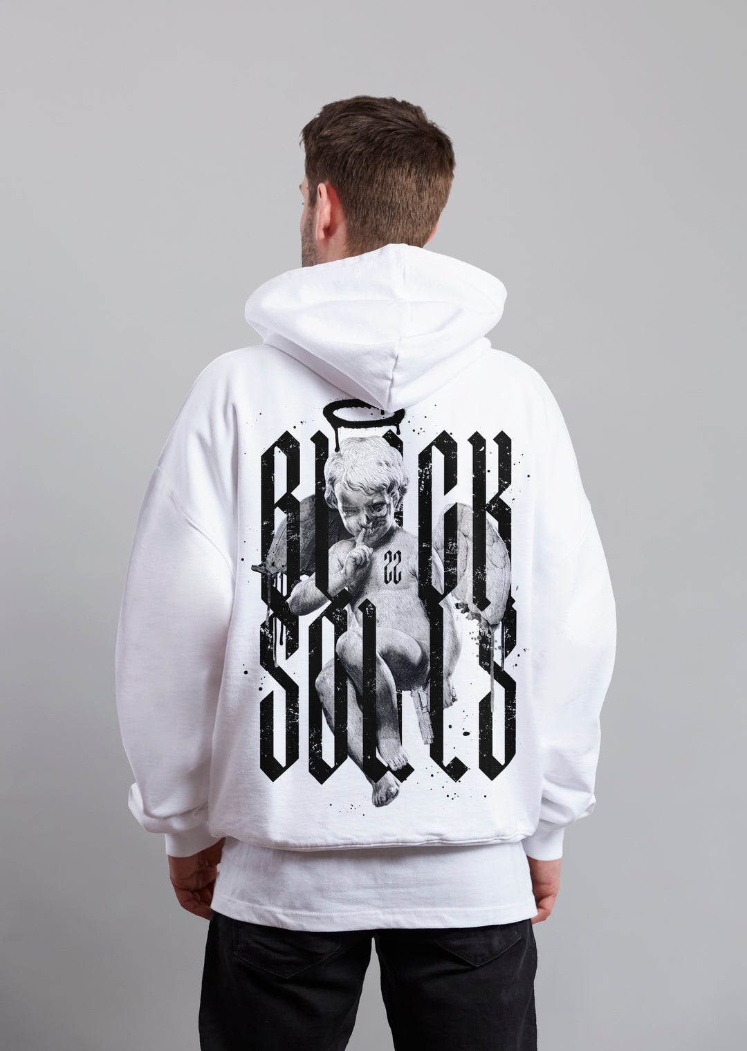Black soul 100% cotton Heavyweight hoodie