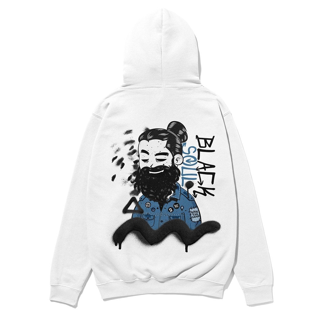 Black soul 100% cotton Heavyweight hoodie - 22BLACKSOULS hoodie