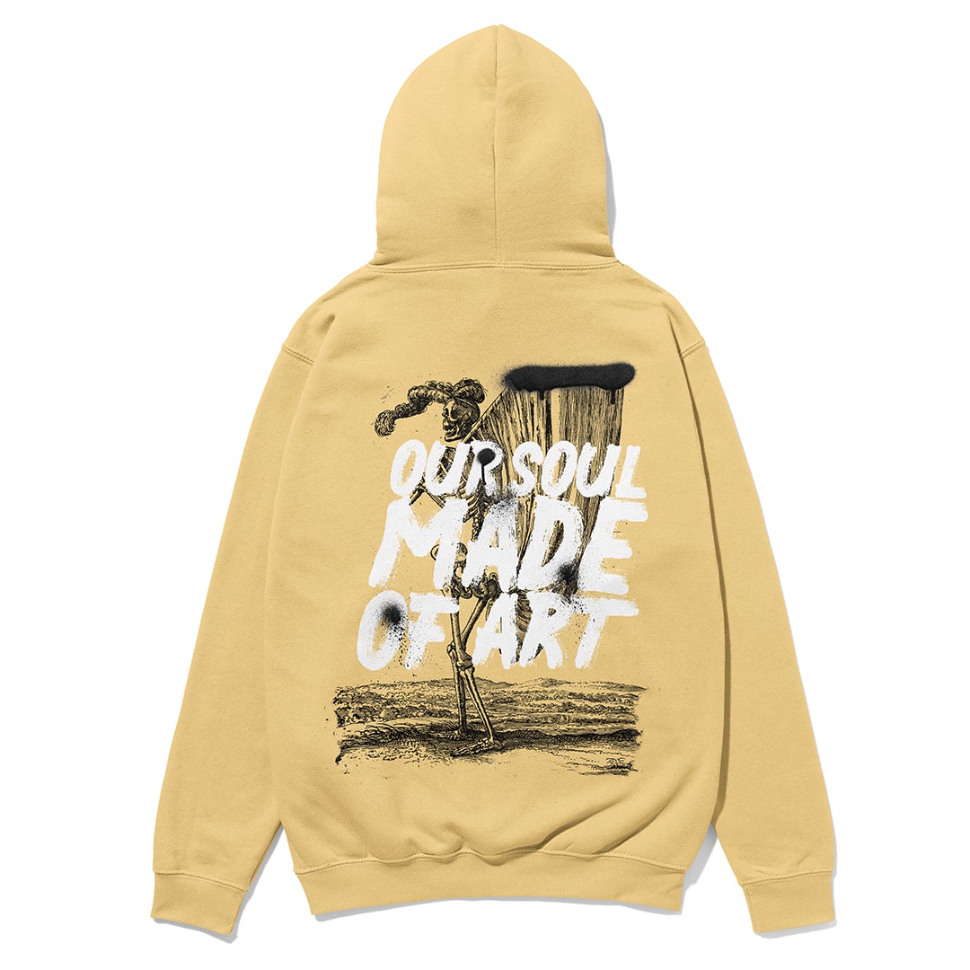 Our soul made of art 100% cotton Heavyweight hoodie - 22BLACKSOULS